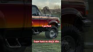 73 lope tune VS stock idle f250 obs jelibuilt diesel powerstroke [upl. by Deyas]