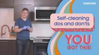 Dos and don’ts for using the SelfClean oven feature  Samsung US [upl. by Tavia]