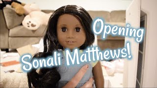 Opening Sonali Matthews Retired American Girl GOTY 2009 BFF [upl. by Ztnarf417]