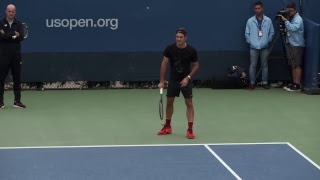 LIVE US Open Tennis 2017 Roger Federer Practice [upl. by Adnilram]