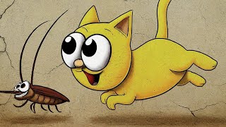 Mouse and Cockroach Video for Cats to watch 🙀 [upl. by Etnoed]