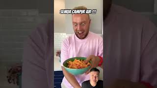 Semua campur air funny comedy prank family water soap wash plate [upl. by Eelanej]