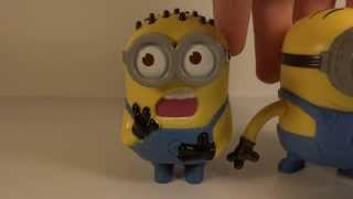 McDonalds Despicable Me 2 Minion Tom Babbler Toy Review [upl. by Van753]