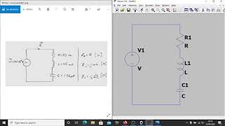 RLC circuit series resonance  LTSpice simulation [upl. by Halland]