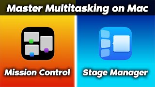 Stage Manager vs Mission Control Best Mac Multitasking [upl. by Elyac157]