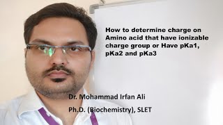 How to determine the charge on Amino acids that have ionizable charge group at any pH [upl. by Whitman479]