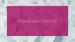 Makenzie Santos  appearance [upl. by Soalokin531]