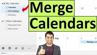 How to Merge Calendars in Outlook [upl. by Rombert]