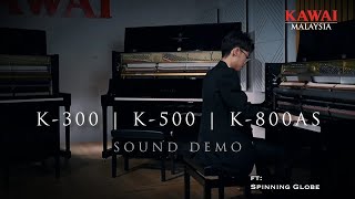 Spinning Globe The Boy and The Heron piano cover ft Kawai K300 K500 K800 AS Sound Demo [upl. by Norrabal]