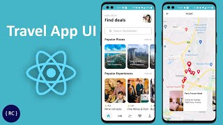 Travel and Tour App UI in React Native [upl. by Wesa]