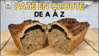 Pâté en croûte Porc Champignons Noisette  étape par étape [upl. by Andrel]