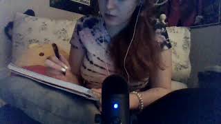 Soft Humming While Sketching ASMR humming writing sounds [upl. by Llehsem]