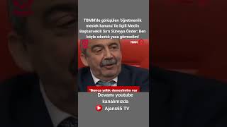 Öğretmenlik meslek kanunu ile ilgili Sırrı Süreyya Önder Ben böyle sıkıntılı yasa görmedim [upl. by Malas]