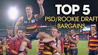 Top 5 Rookie amp Preseason Draft Bargains [upl. by Haiasi]