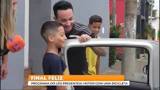 Programa do Léo presenteia com uma Bibicleta o Heitor de 8 anos de Guariba após sofrer atropelamento [upl. by Yentnuoc]