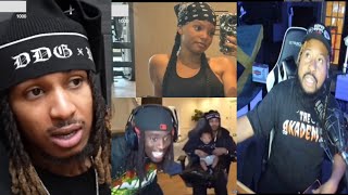 BM drama Akademiks reacts to Halle Bailey calling out DDG for goin on Kai Cenat Stream w their baby [upl. by Zaneski]