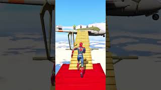 Epic SpiderMan Water Ragdolls in GTA 5  Funny Fails Ep283 Shorts [upl. by Annoed783]