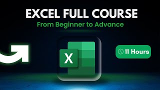 Excel Full Course Beginner to Advanced in 11 Hours  Excel Full Course Free  Excel For Freshers [upl. by Ahtibat123]