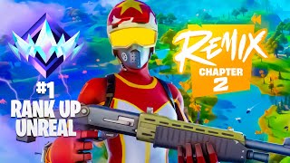 Chapter 2 UNREAL RANK SPEEDRUN 🏆 Fortnite OG Remix 1 Controller Player with HANDCAM 🎮 👑 [upl. by Innattirb496]