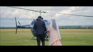 Khizer amp Aaliyah  Full Wedding Highlights  Helicopter Landing  4K [upl. by Diahann654]