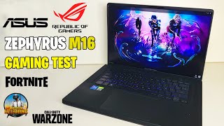 ASUS ROG Zephyrus M16 2022 en Perú Fortnite PUBG y Call of Duty Warzone Core i7 12° Gen [upl. by Verda608]