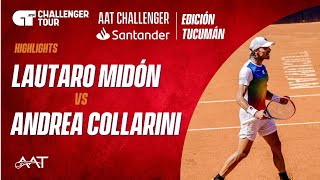 AAT Challenger Santander  Edición Tucumán Lautaro Midón VS Andrea Collarini [upl. by Mussman]