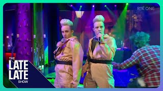 Jedward  Ghostbusters live on The Late Late Show Halloween Special [upl. by Leahcimaj872]