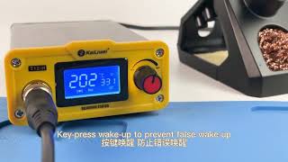 Kailiwei T12H STM32 OLCD Digital Display Soldering Table Fast Thermoelectronic Soldering iron [upl. by Emelia]