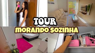 TOUR PELO MEU APÊ  MORANDO SOZINHA COM 18 ANOS🏠✨💖 [upl. by Irahs]