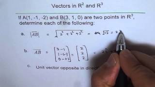 Find Vector and Unit Vector [upl. by Sivrup]