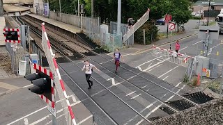 Shocking Misuse at Feltham Level Crossing London [upl. by Elidad373]