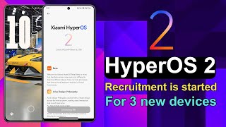 HyperOS 2 updates recruitment started for 3 new smartphones  Xiaomi 13 Series 😍 [upl. by Amaty]