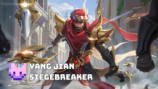 Honor of Kings Siegebreaker Yang Jian Skin  Rare Limited [upl. by Rosenbaum519]