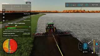 Edgewater Saskatchewan FS22 Putting out Slurry [upl. by Ceporah]