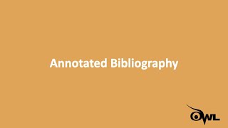 What is an Annotated Bibliography [upl. by Alatea]