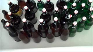 SanitizeClean Home Brew Beer Bottles [upl. by Nedearb]