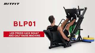 How to use RitFit BLP01 2In1 Leg Press And Hack Squat Machine [upl. by Abehs]