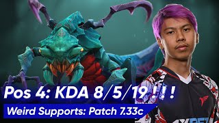 WEAVER SUPPORT 2023 PATCH 733 by Q  Dota 2 Sea Pro Support [upl. by Lanaj]