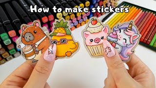 How to Make Stickers  Easy and Cheap [upl. by Anayek696]