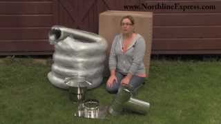 DIY Chimney Liner SingleWall Kit with Tee [upl. by Kinom529]