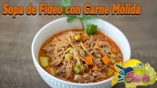 SOPA DE FIDEO  Vicky Receta Facil [upl. by Kinom]