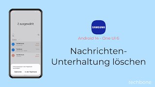 NachrichtenUnterhaltung löschen  Samsung Android 14  One UI 6 [upl. by Llenyar79]