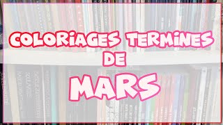 Mes coloriages terminés du mois de Mars 2024 [upl. by Elleinnod]