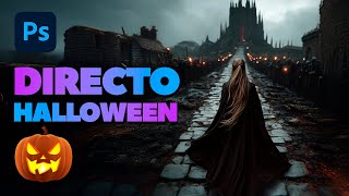 FOTOMONTAJE en Directo con PHOTOSHOP Especial HALLOWEEN  Alain Perdomo [upl. by Medwin181]