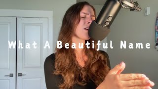 What a Beautiful Name  Hillsong Worship  Cover by Autumn Ives [upl. by Marrin]