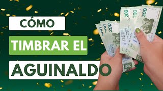 💵Cómo facturar el recibo de NÓMINA AGUINALDO 👉🏻💰desde la página del SAT [upl. by Binnie198]