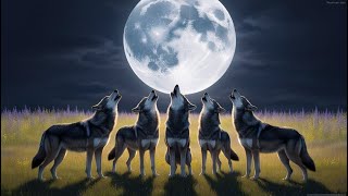 Wolf sounds Howl of a wolf at the moon Wolves howl [upl. by Adigun170]