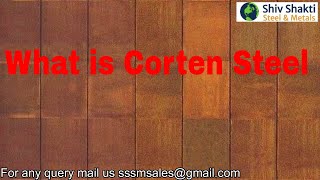 what is corten steel  Corten steel  Irsm 41 [upl. by Ycat]