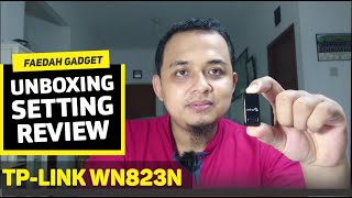 Ngulas Asyik TpLink WN823N USB Wireless Adapter Unboxing Setting dan Review [upl. by Ecila]