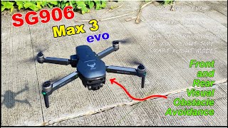 SG906 MAX 3 EVO 4K 3AXIS GIMBAL VISUAL OBSTACLE AVOIDANCE UNBOXING FLIGHT TEST PART 1 TAGALOG [upl. by Gillett]